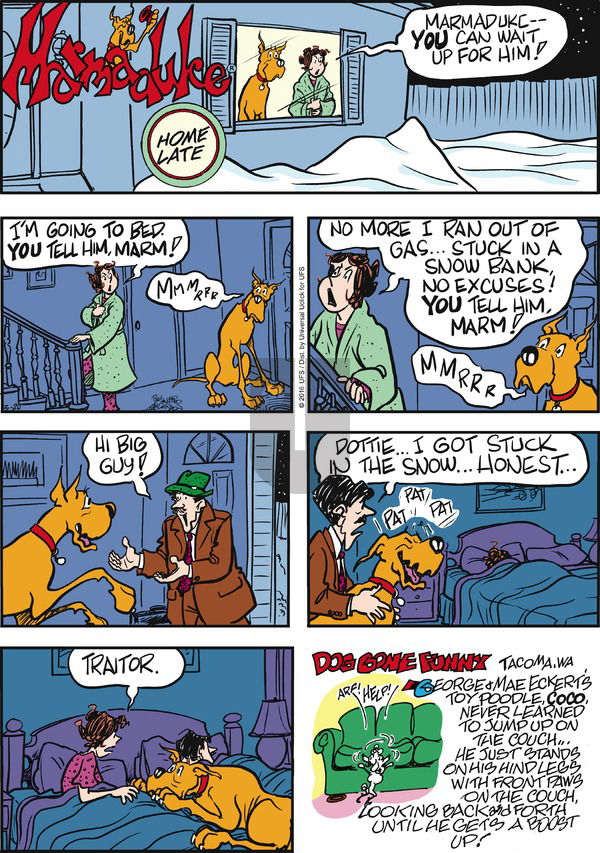 Marmaduke on Sunday March 20, 2016 Comic Strip