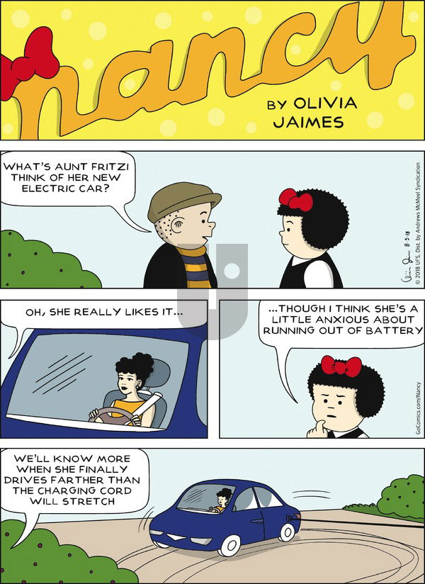 Nancy on Sunday August 5, 2018 Comic Strip