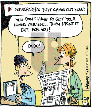 Reality Check on Tuesday July 21, 2009 Comic Strip