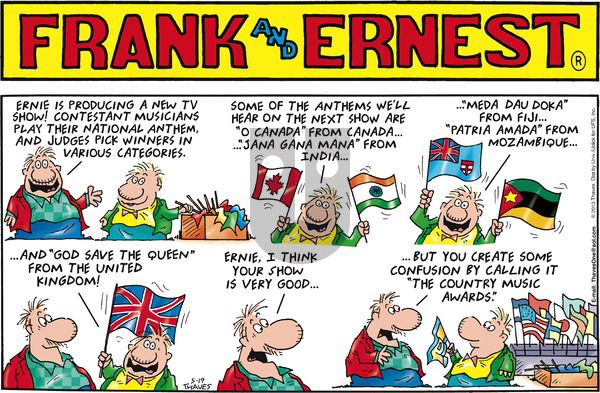 Frank and Ernest on Sunday May 19, 2013 Comic Strip
