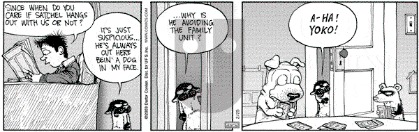Get Fuzzy on Tuesday February 25, 2003 Comic Strip
