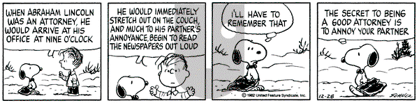 Peanuts on Tuesday December 28, 1982 Comic Strip