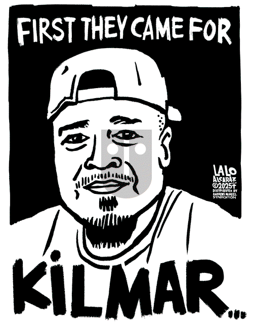 Lalo Alcaraz on Wednesday April 16, 2025 Comic Strip