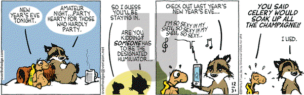 Over the Hedge on Saturday December 31, 2011 Comic Strip