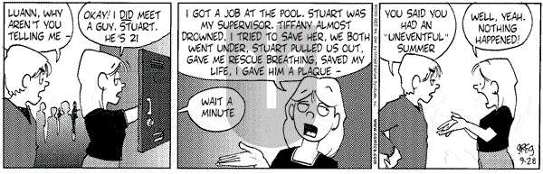 Luann on Wednesday January 17, 2001 Comic Strip
