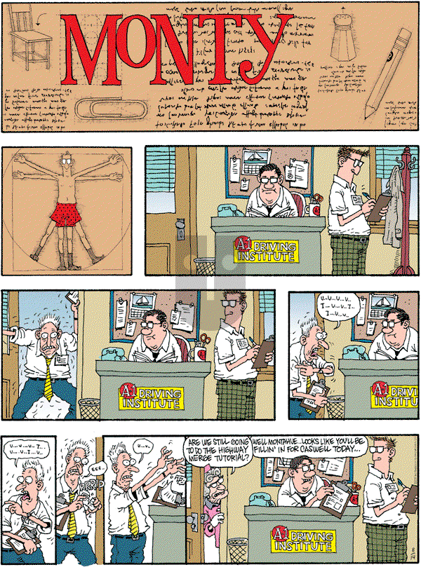 Monty on Sunday August 14, 2011 Comic Strip