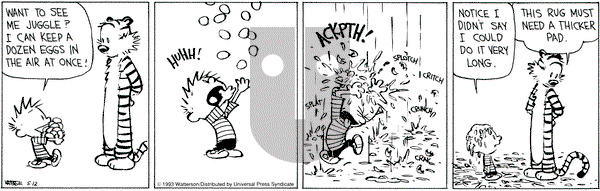Calvin and Hobbes on Wednesday May 12, 1993 Comic Strip