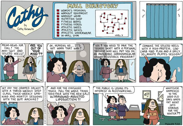 Cathy Classics on Sunday September 28, 1997 Comic Strip