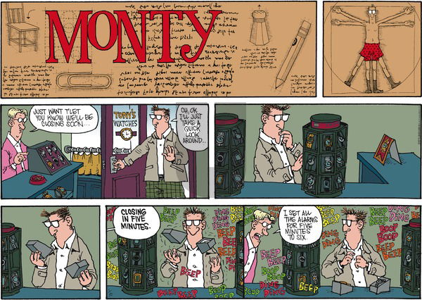 Monty on Sunday January 10, 2016 Comic Strip