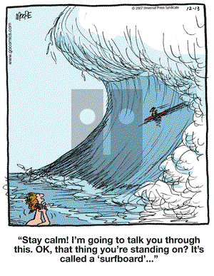 In the Bleachers on Thursday December 13, 2007 Comic Strip