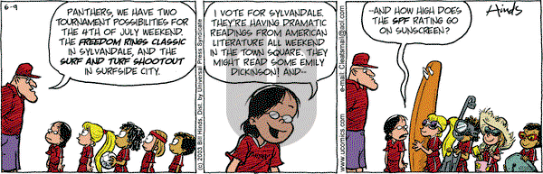 Cleats on Monday June 9, 2003 Comic Strip