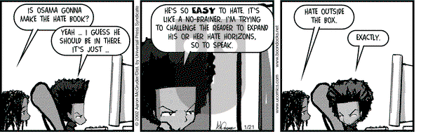 The Boondocks on Monday January 21, 2002 Comic Strip