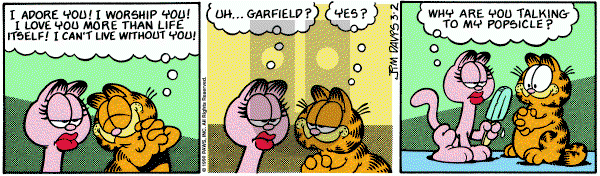Garfield on Friday March 2, 1990 Comic Strip