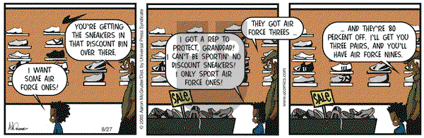 The Boondocks on Saturday August 27, 2005 Comic Strip