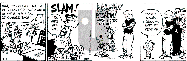 Calvin and Hobbes - Thursday October 5, 1989 Comic Strip