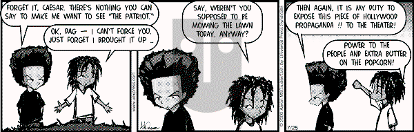 The Boondocks on Tuesday February 26, 2008 Comic Strip