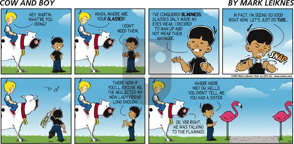 Cow and Boy Classics on Sunday August 26, 2007 Comic Strip