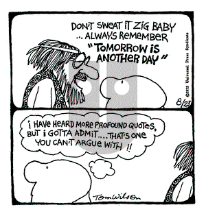 Ziggy on Wednesday August 23, 1972 Comic Strip