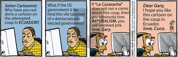 La Cucaracha on Monday October 11, 2010 Comic Strip