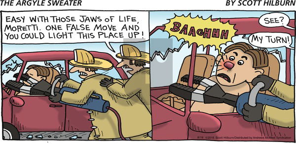 The Argyle Sweater on Sunday August 19, 2018 Comic Strip