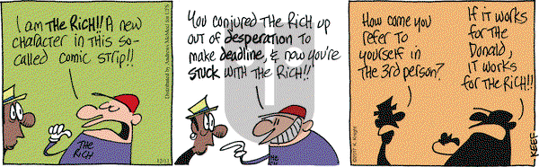 The Knight Life on Monday December 11, 2017 Comic Strip