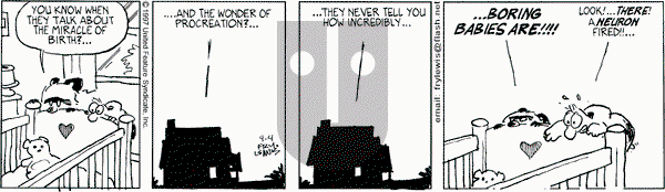 Over the Hedge on Friday April 4, 1997 Comic Strip