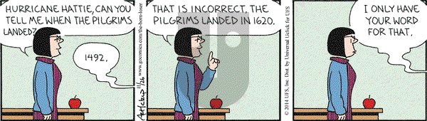 The Born Loser on Wednesday November 26, 2014 Comic Strip