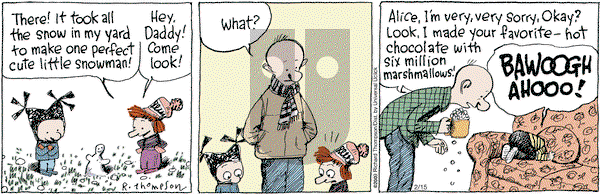 Cul de Sac on Saturday February 15, 2014 Comic Strip