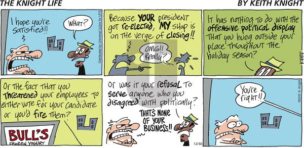 The Knight Life - Sunday December 30, 2012 Comic Strip