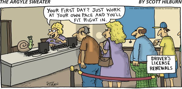 The Argyle Sweater on Sunday November 3, 2013 Comic Strip