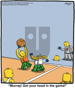 In the Bleachers on Thursday May 7, 2020 Comic Strip
