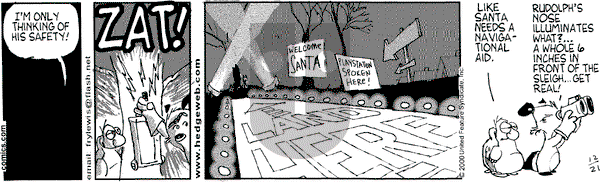 Over the Hedge on Thursday December 21, 2000 Comic Strip