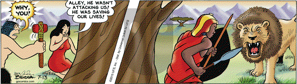 Alley Oop on Monday July 13, 2015 Comic Strip