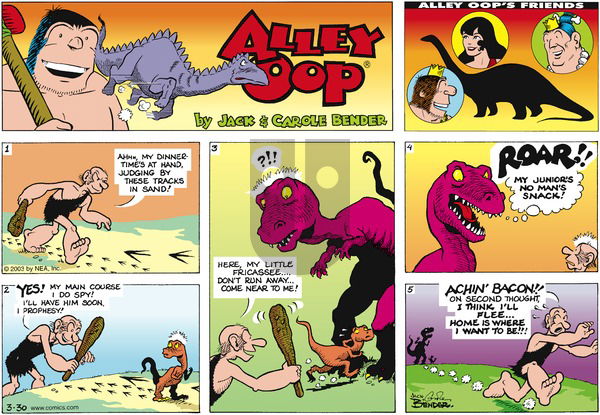 Alley Oop on Sunday March 30, 2003 Comic Strip