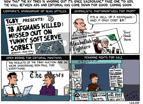 Ted Rall on Saturday January 24, 2009 Comic Strip