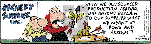 Frank and Ernest on Wednesday December 8, 2004 Comic Strip