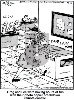 Close to Home on Thursday August 11, 2005 Comic Strip