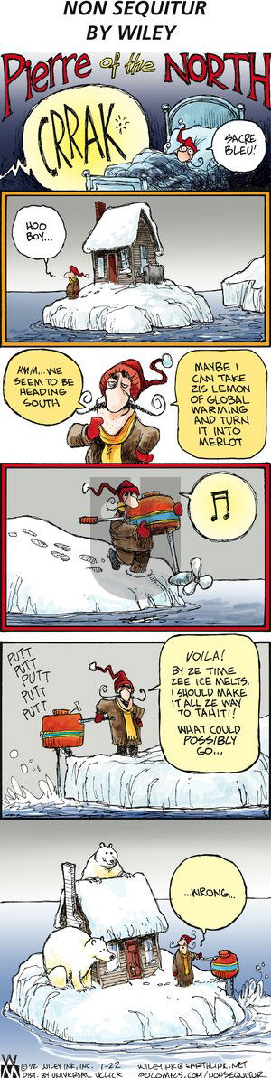 Non Sequitur on Sunday January 22, 2012 Comic Strip