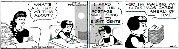 Nancy on Tuesday April 13, 1971 Comic Strip