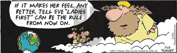 Frank and Ernest on Saturday July 23, 2011 Comic Strip