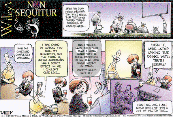 Non Sequitur on Sunday October 4, 1998 Comic Strip