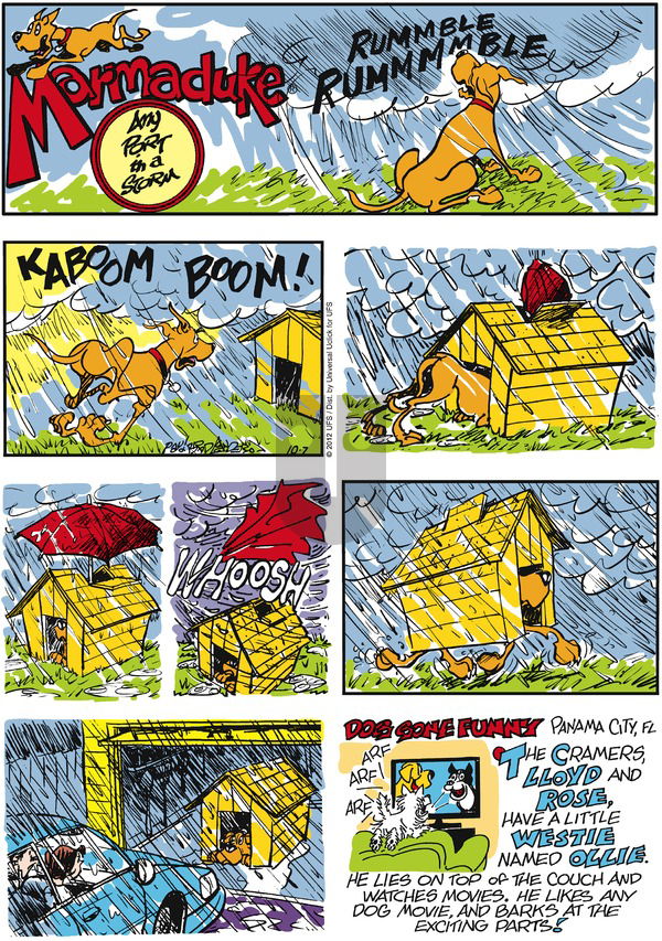 Marmaduke on Sunday October 7, 2012 Comic Strip