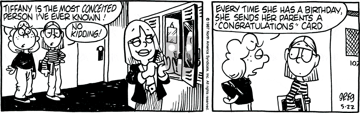 Luann - Friday May 22, 1987 Comic Strip