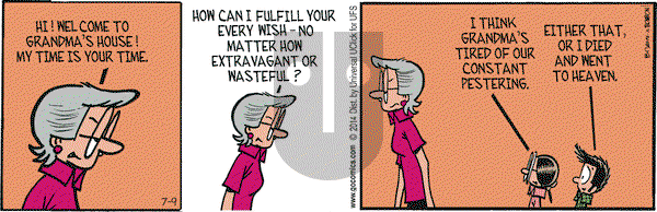 Grand Avenue on Wednesday July 9, 2014 Comic Strip