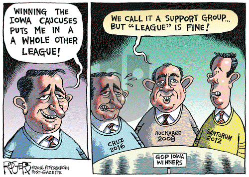 Rob Rogers on Thursday February 4, 2016 Comic Strip