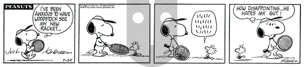 Peanuts on Tuesday July 24, 1973 Comic Strip
