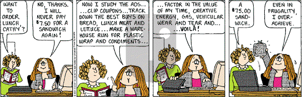 Cathy Classics - Wednesday April 18, 2001 Comic Strip