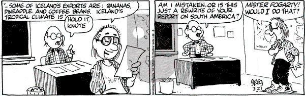 Luann on Thursday March 21, 1991 Comic Strip