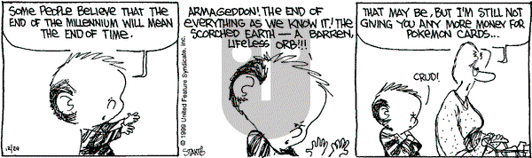 The Buckets on Wednesday December 29, 1999 Comic Strip