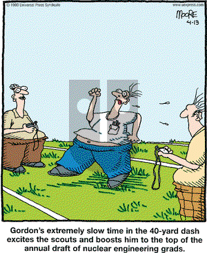 In the Bleachers on Tuesday April 13, 1999 Comic Strip